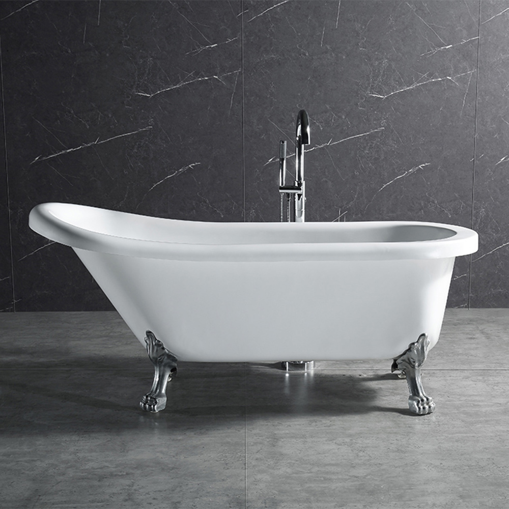 How heavy are free standing acrylic bathtub compared to other materials?
