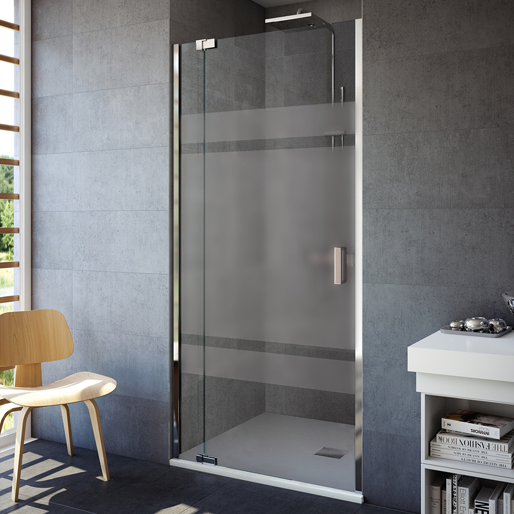 What are the benefits of a curved shower door?