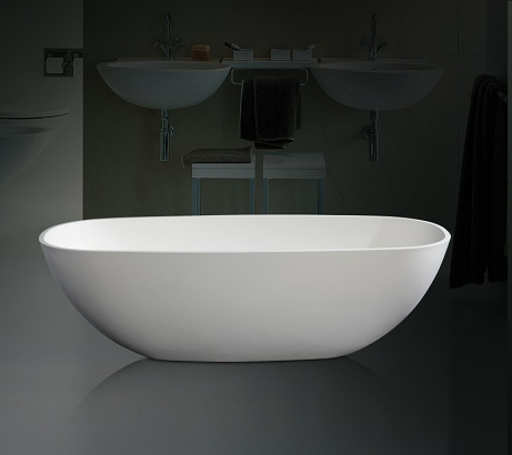 What makes the acrylic material ideal for bathtub manufacturing?